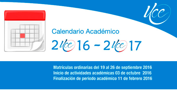 CALENDARIO DE ACTIVIDADES ACADÉMICAS 2016-2017