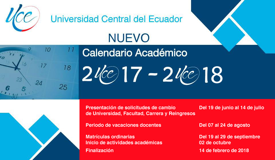 Calendario Académico 2017-18