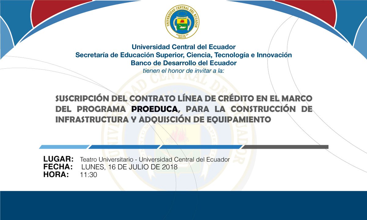 Universidad Central fortalecerá su infraestructura con fondos PROEDUCA
